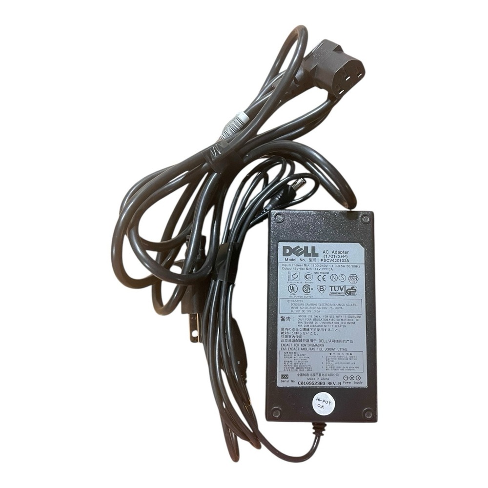 Dell PSCV420102A Genuine OEM AC Power Adapter 14V 3A 1701/2FP‎